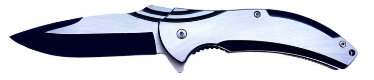 Titanium Black & Silver Knife