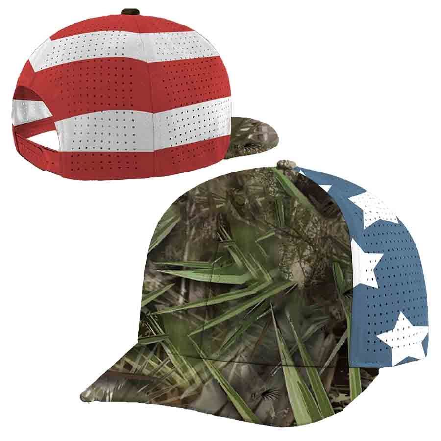 Palmetto Camo/am Flag Mesh