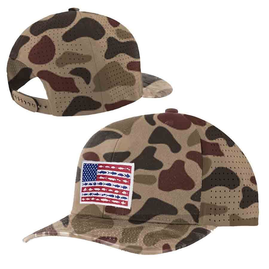 Duck Camo Mesh/AM Flag