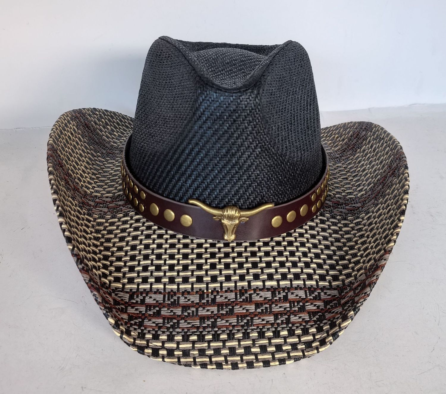 Fancy Black Steer Cowboy