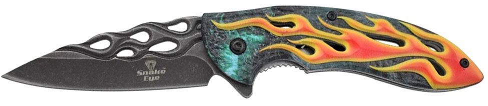 Biker Flames Knife