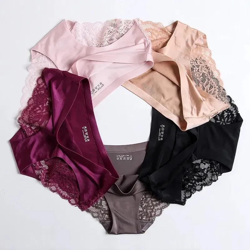 Sexy Satin Ice Silk Underwear