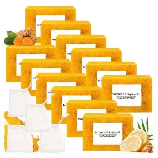 Turmeric Lemon Kojic Acid Handmade Bar Soap