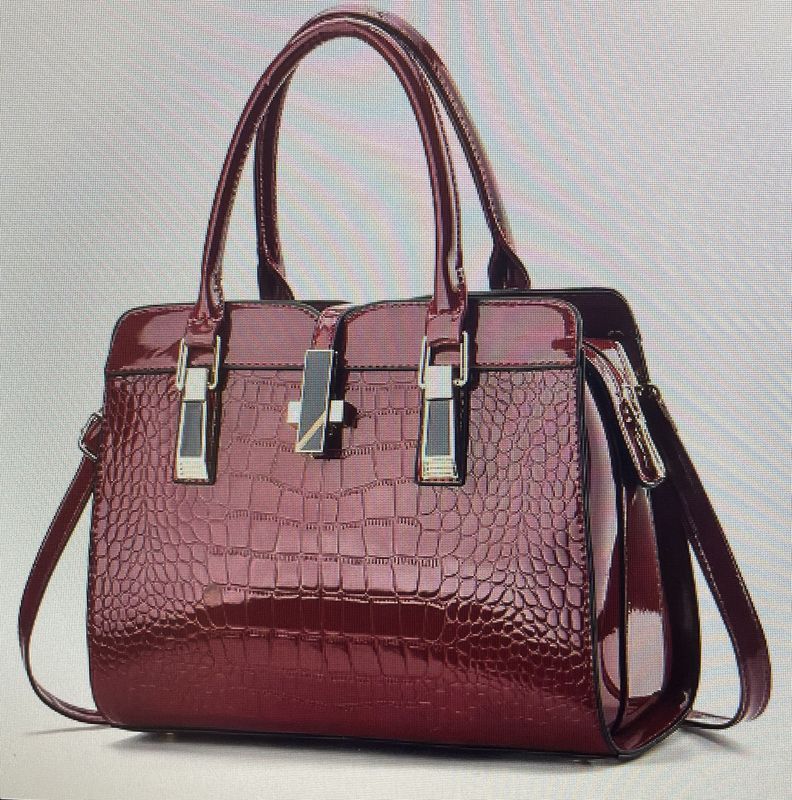 Designer Famous Brands Shoulder Handbag Ladies Purse and Handbags for Women-Wine Red
