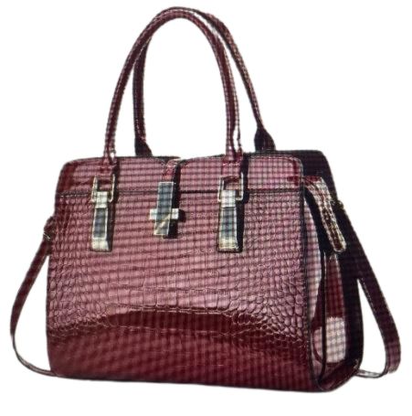 Designer Famous Brands Shoulder Handbag Ladies Purse and Handbags for Women-Wine Red