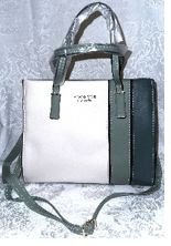 Luxury Color Matching Women Fashion, Multifunctional Ladies Handbag-White