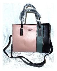 Luxury Color Matching Women Fashion, Multifunctional Ladies Handbag-Pink