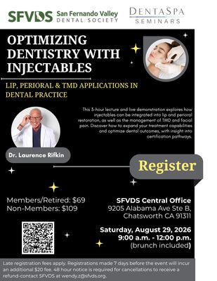 08/29/26 Optimizing Dentistry with Injectables