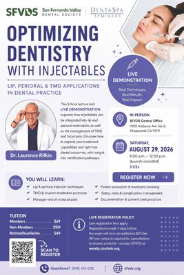 08/29/26 Optimizing Dentistry with Injectables