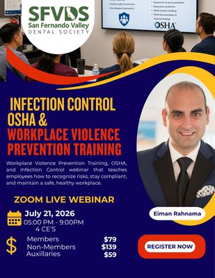 07/21/26 Infection Control, OSHA, Violence Prevention Training