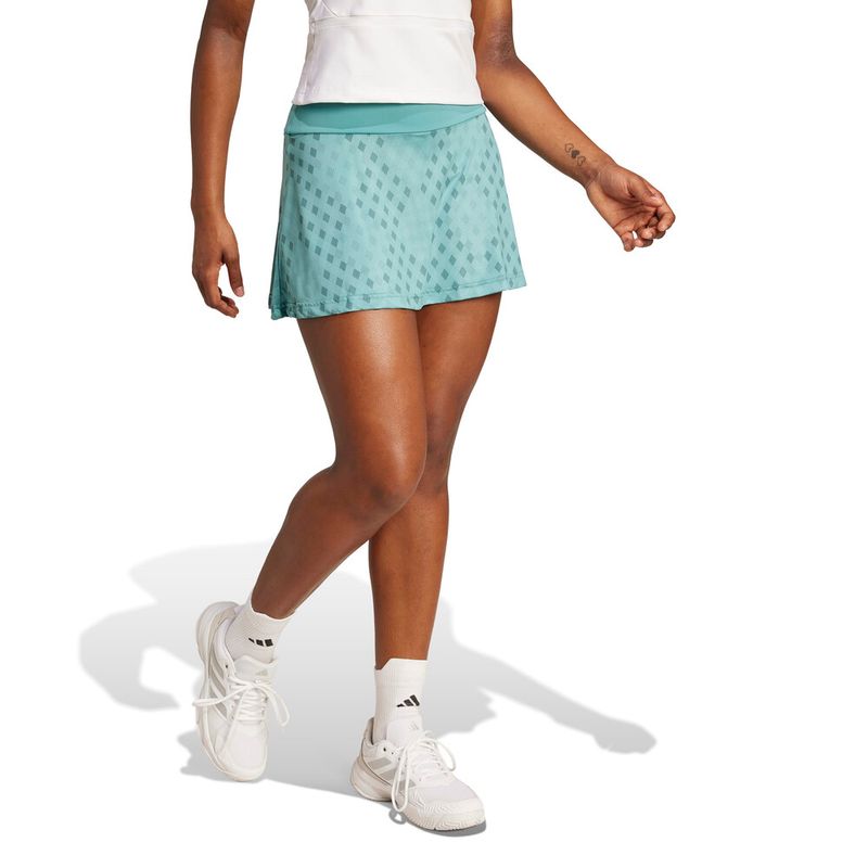 Adidas Club Graphic Skirt Powder Teal