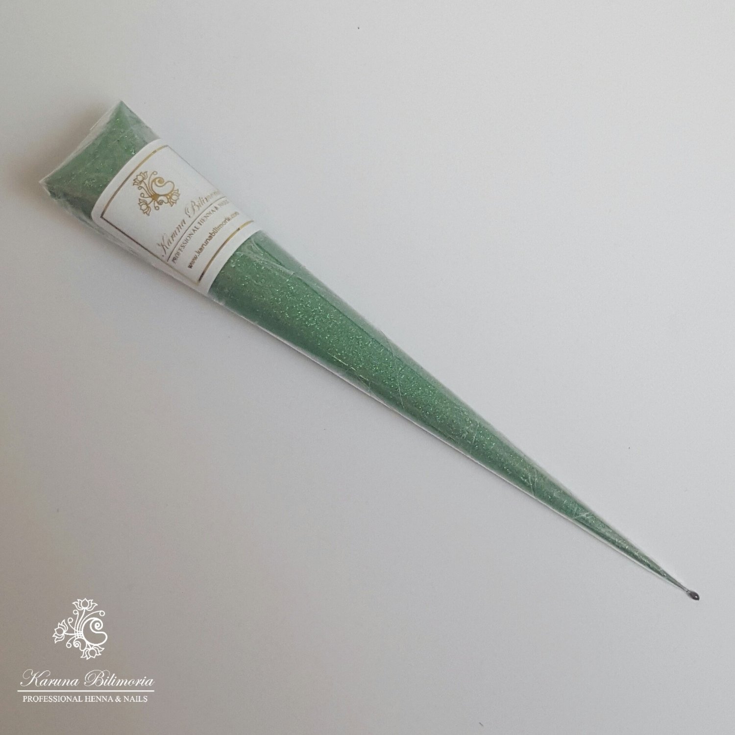 Green Glitter Gel Cone