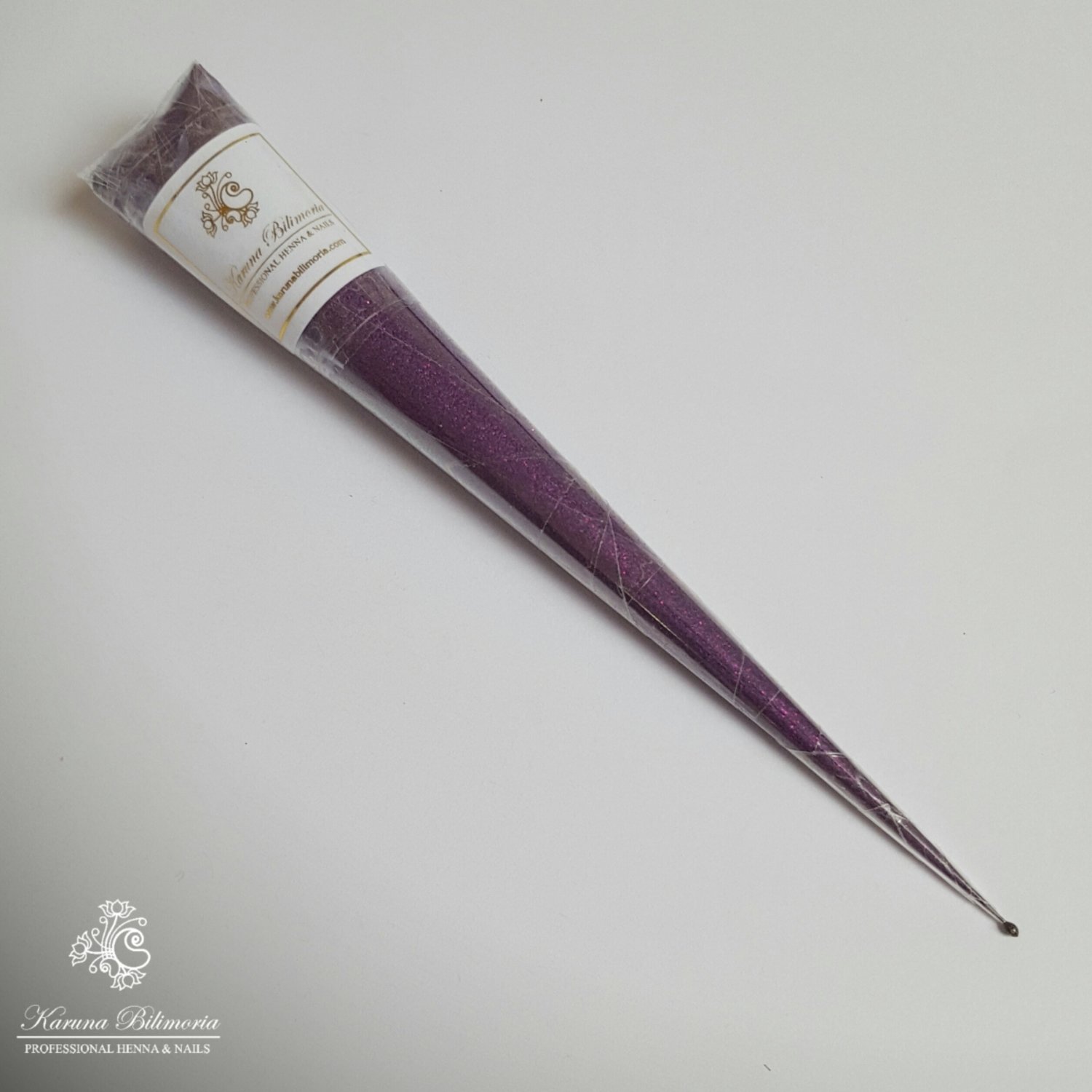 Purple Glitter Gel Cone