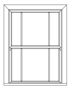 White PVC Sash Window Design 4 VAT INC