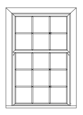 White PVC Sash Window Design 5 VAT INC