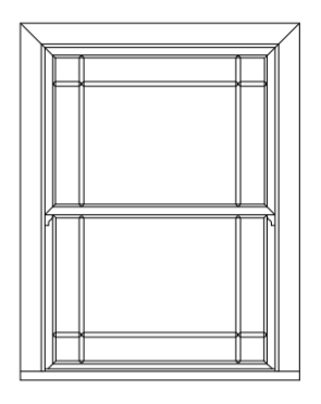 White PVC Sash Window Design 7 VAT INC