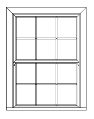White PVC Sash Window Design 9 VAT INC