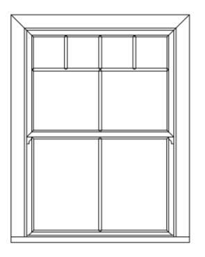White PVC Sash Window Design 10 VAT INC