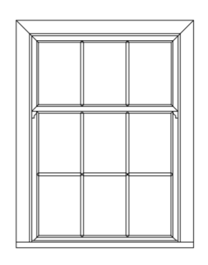 White PVC Sash Window Design 11 VAT INC