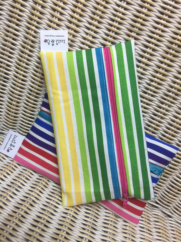 Ladycloth Wetbag-Rainbow Stripes
