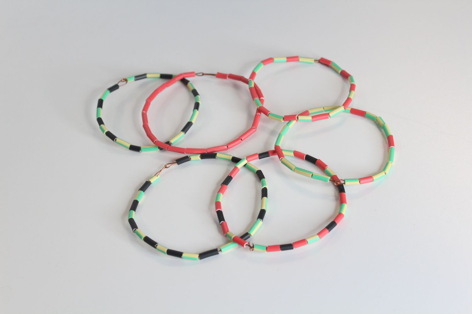 Copper Bracelets With Outer Wire Covering