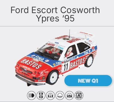 Ford Escort RS Cosworth #11 Rally Ypres 1995 M.Duez/ D.Grataloup SCX Advance 1:32