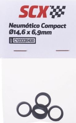 Reifen SCX Compact Ø14,6 x 6,9mm, Vollgummi