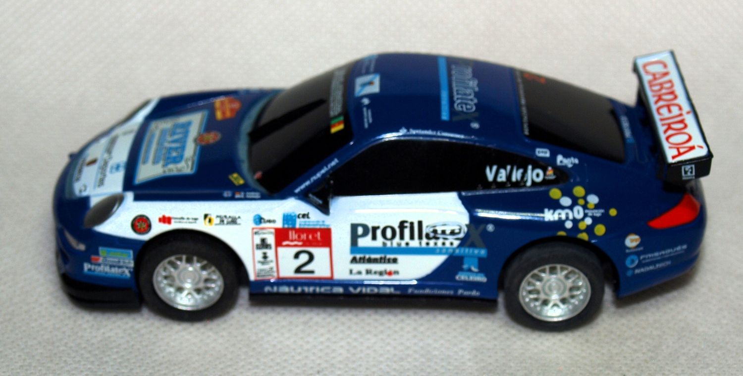 Porsche 911 GT3 Cup &quot;Vallejo&quot; SCX Compact 1:43 selten einzelstück in Blister Box