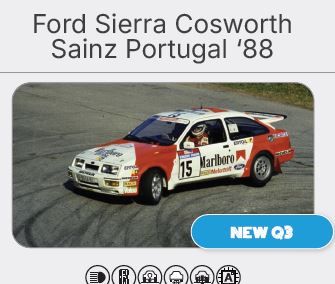 Ford Sierra RS Cosworth #15 Rallye de Portugal 1988 Carlos Sainz / Luis Moya
