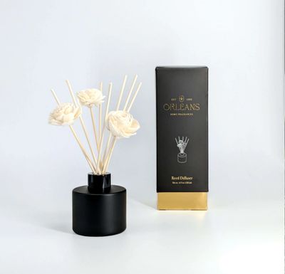 Black Cylindrical Diffuser “Ambre Lavender”