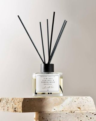 Melbourne Candle Club Vintage Leather &amp; Sandalwood Reed Diffuser