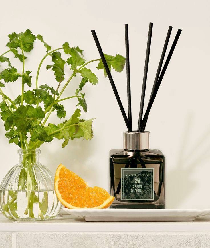 Klover Pandor Reed Diffuser – Green &amp; Amber