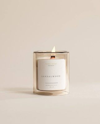 Sandalwood Scented Candle Katel Home | 100% Soy Wax