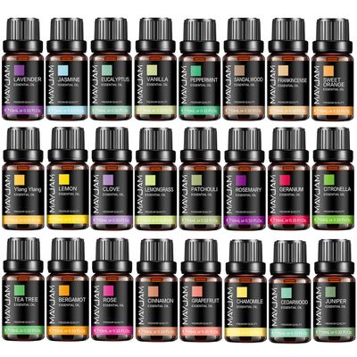 MAYJAM 10ML Essential Oil Lavender Jasmine Eucalyptus Vanilla Sandalwood Bergamot Rosemary Citronella Cinnamon Fragrance Oil