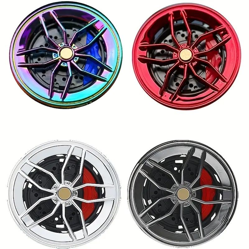 Rotatable Car Air Freshener Clip Auto Wheel Hub &amp; Air Vent Fragrance Tire Fragrance Clips Decorative Car Accessories
