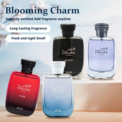 100ML RASASI Hawas Ice For Men Eau De Parfum Premium Arabian Fragrance Long Lasting Arabian Perfume Bold Captivating Fragrance
