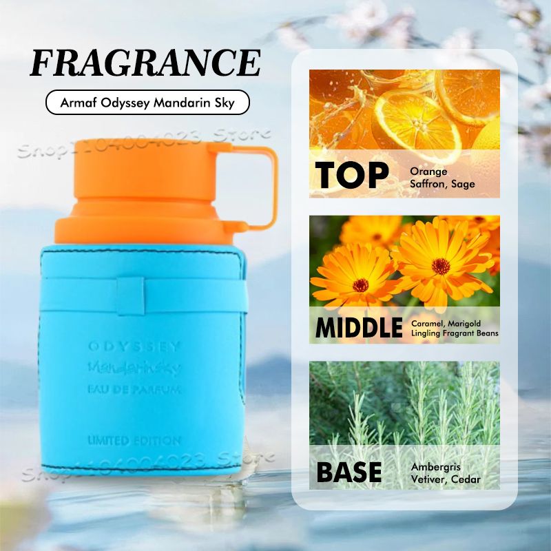 100ML Armaf Odyssey Mandarinsky Limited Edition Perfume For Men Middle Eastern Eau de Parfum Original Arabian Perfume For Women