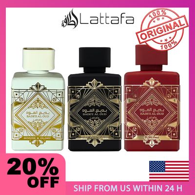 Lattafa Perfumes Bade&#39;e Al Oud Oud Arab Brand Perfume Glory Warm and Woody Fragrance for Unisex Eau De Parfum Spray 3.4 Ounce