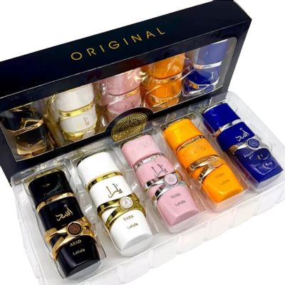 5PCS 30ML Unisex Perfume Woman Man Original Long Lasting ASAD YARA Perfumes Set Female Fragrance Arab Parfume Gift