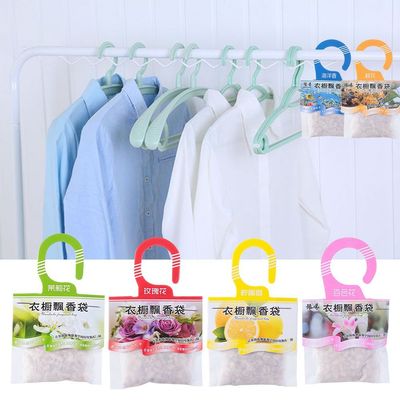 5packs Natural Fragrances Hanging Spices Bag Wardrobe Deodorizing Paper Sachets Aromatherapy Bag Cabinet Air Fresheners
