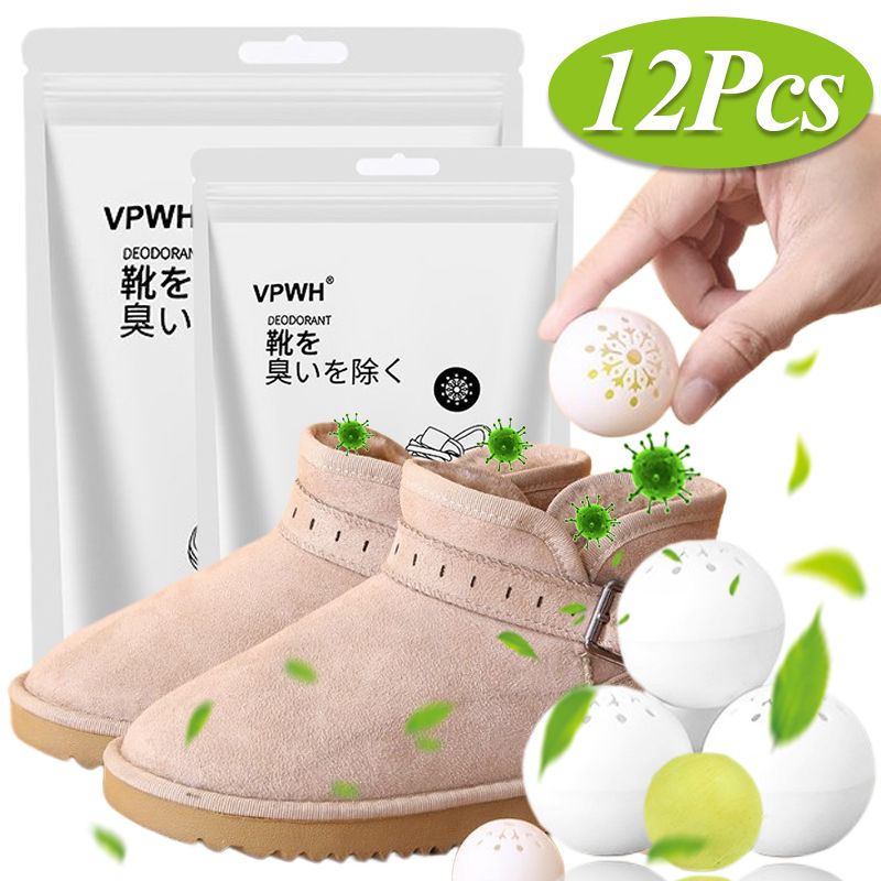 12/6/1PCS Deodorizer Freshener Balls for Shoes Tea Fragrance Essential Foot Care Footwear Shoe Closet Suitcase Fresh Ball