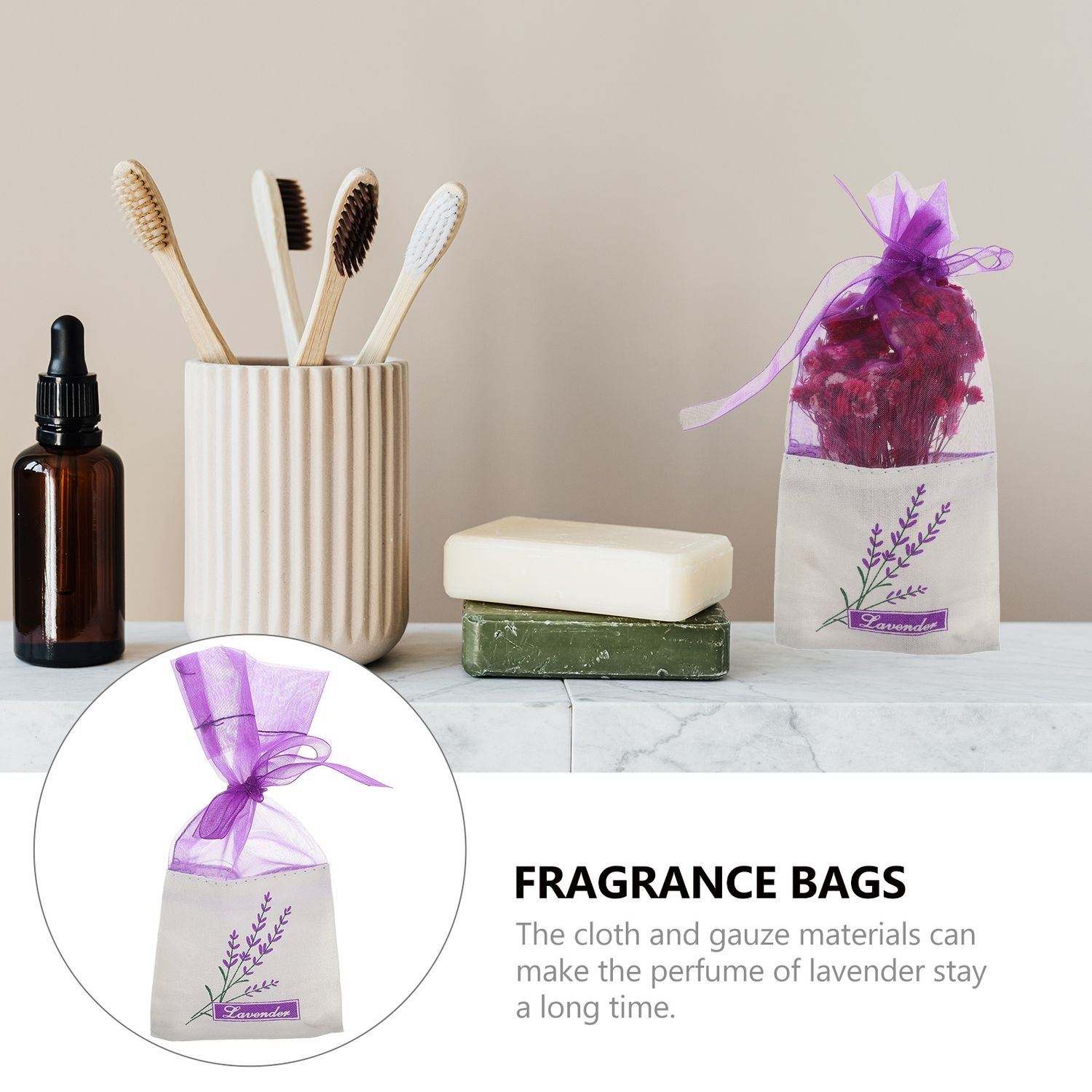 12pcs Lavender Scented Sachet Bag For Wardrobe Moth Repellent Fragrance Air Freshener Cotton Dried Lavender Perfume Sachets Bags