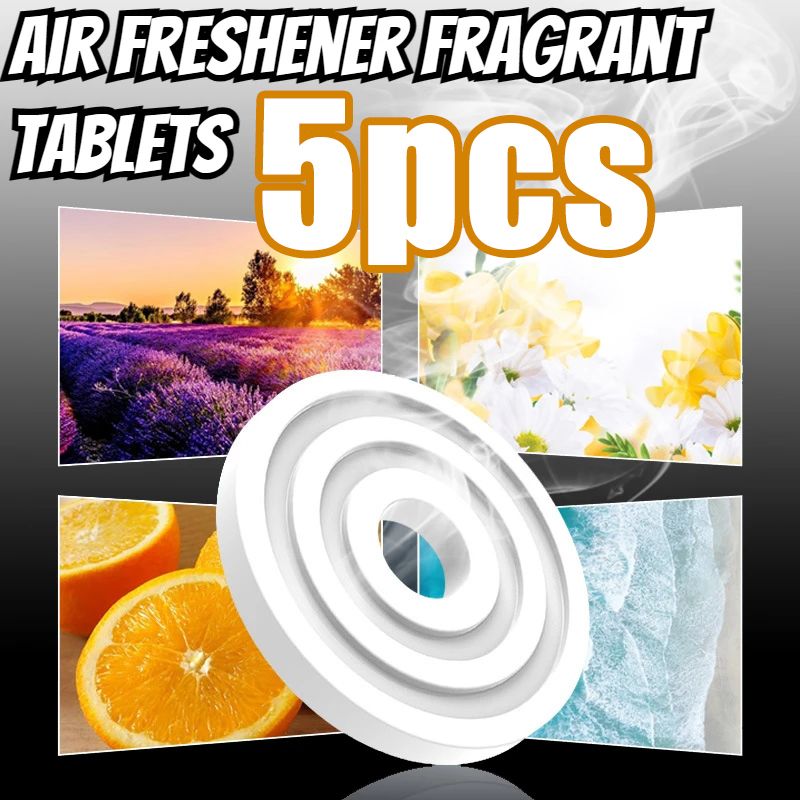 5PCS Car Air Freshener Fragrant Tablets Accessories Automobile Perfume PE Material Perfume Diffuser Supplement Accessories