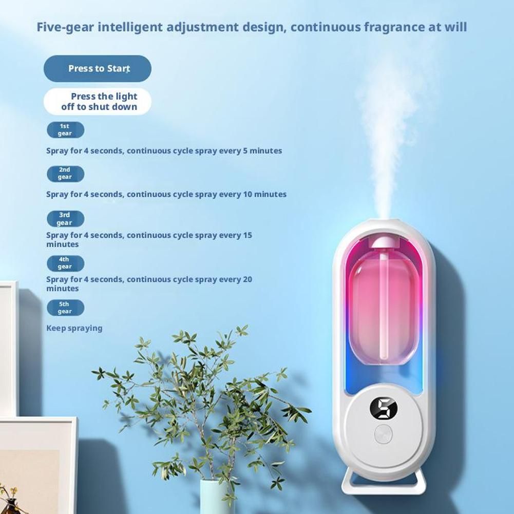 Aromatherapy Machine Automatic Spray Fragrance Household Bedroom Fragrance Machine Air Freshening Deodorizing Fragrance Diffuser