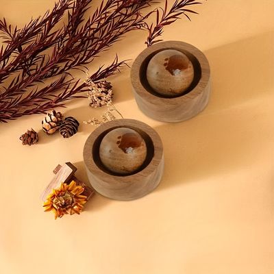 Elegant Wooden Aroma Diffuser, Rotating Design for Car Interior &amp; Home Bedroom,Gift Idea - Air Quality with Fragrance