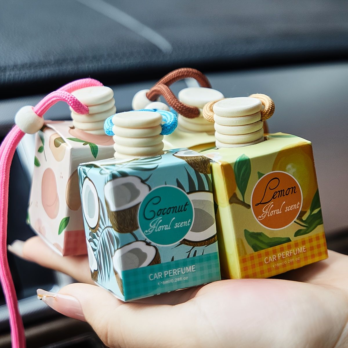 Car Air Freshener, Long Lasting Fragrance, Suitable for Car, Home, Office, Bathroom, Bedroom, Car Interior Aromatherapy ﻿