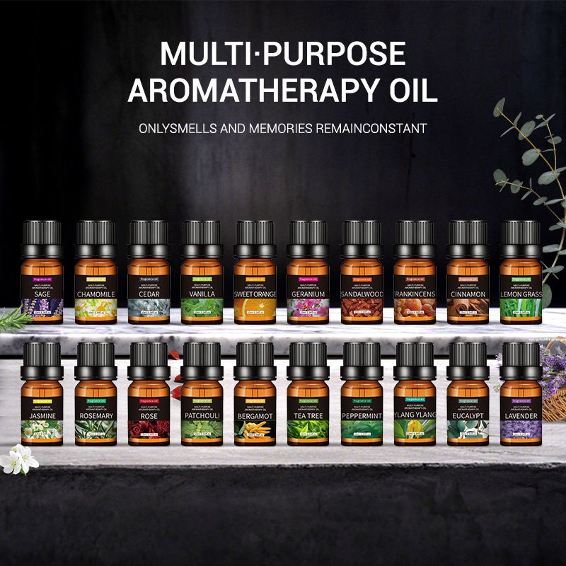 20 Flavors Essential Oils for Aroma Diffuser Air Humidifier Home Water-soluble 10ml Air Freshener Scents Fragrance Oil Perfume