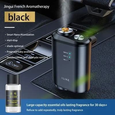 Electric Auto Air Diffuser Aroma Car Air Vent Humidifier Mist Wood Grain Oil Aromatherapy Car Air Freshener Perfume Fragrance
