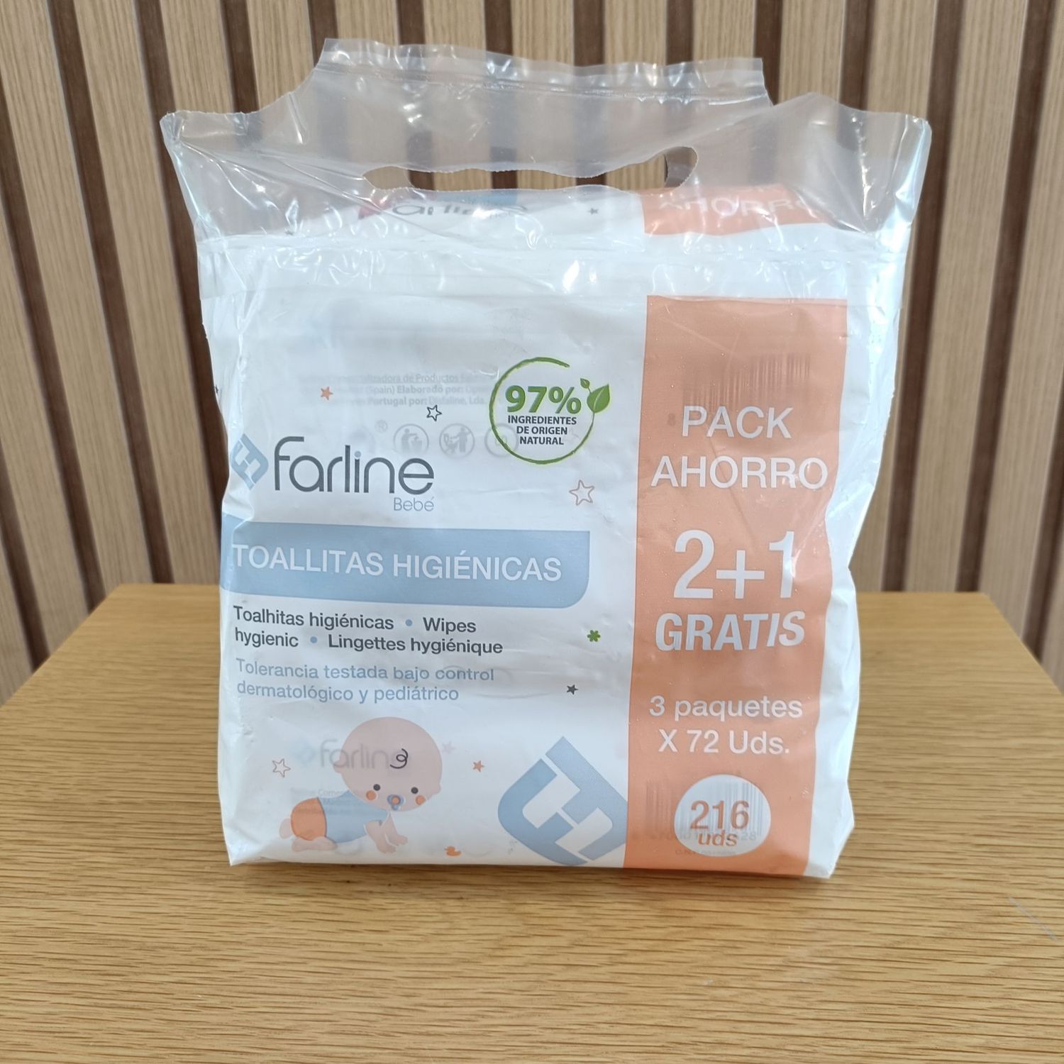 TOALLITAS BEBE FARLINE PACK 3 UNIDADES