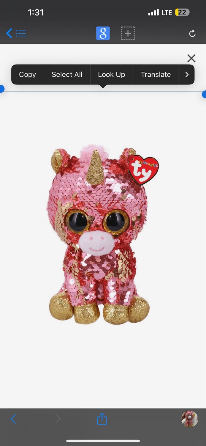 Ty Sequin Unicorn